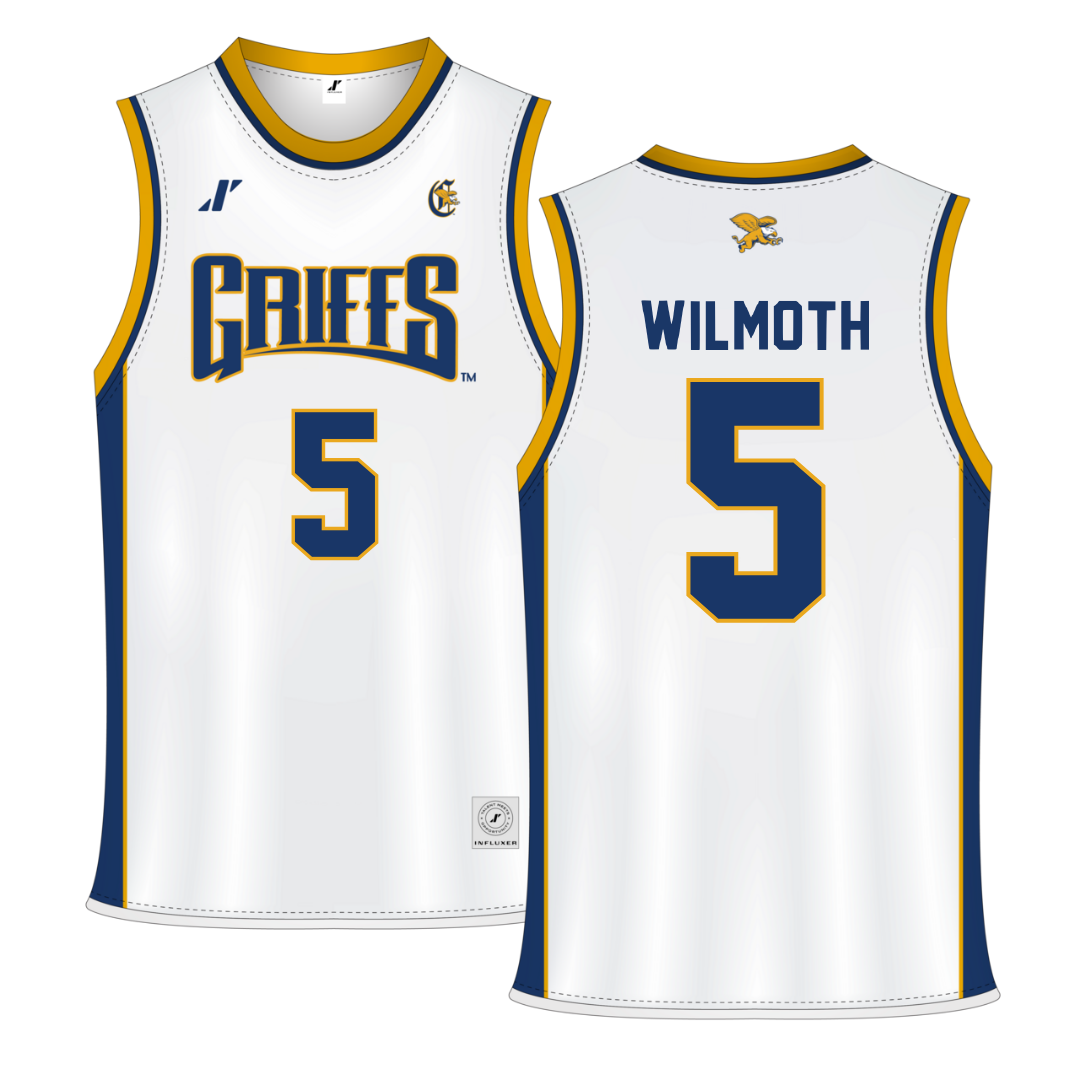 Canisius College White Basketball Jersey - #5 Myles Wilmoth