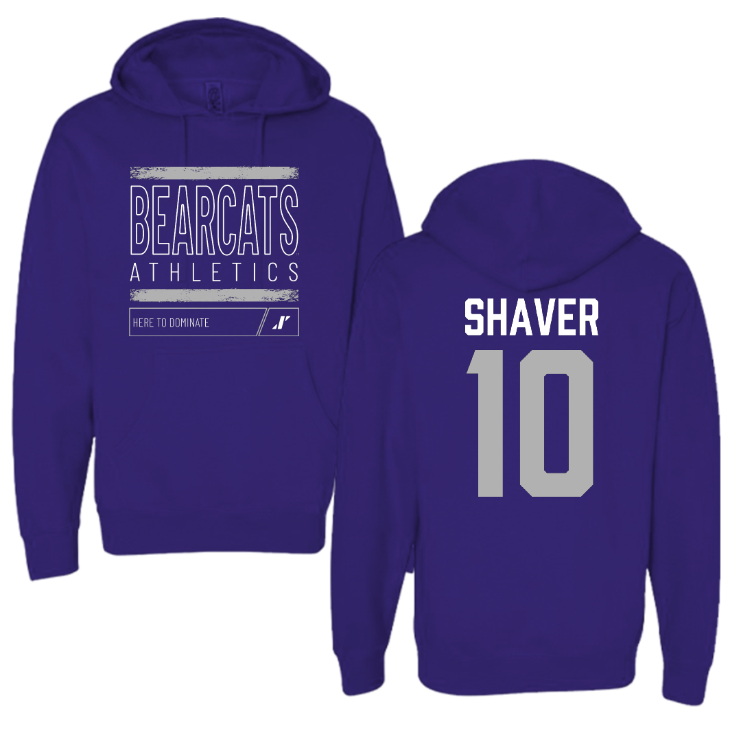 Southwest Baptist University Baseball Purple Dominate Hoodie - #10 Cayden Shaver