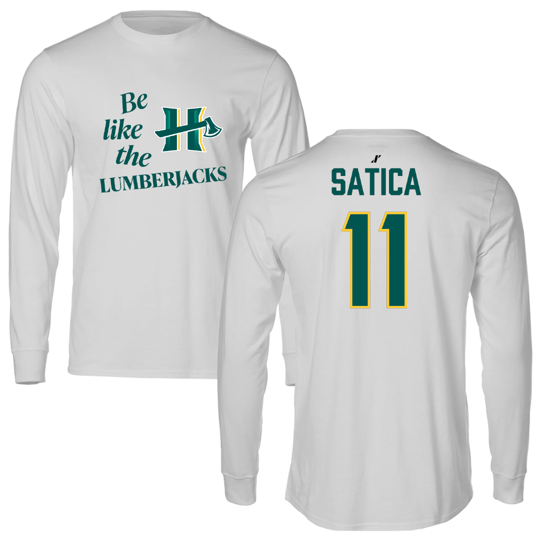 Cal Poly Humboldt Basketball (W) Light Gray Be Like Us Performance Long Sleeve - #11 Shade Satica