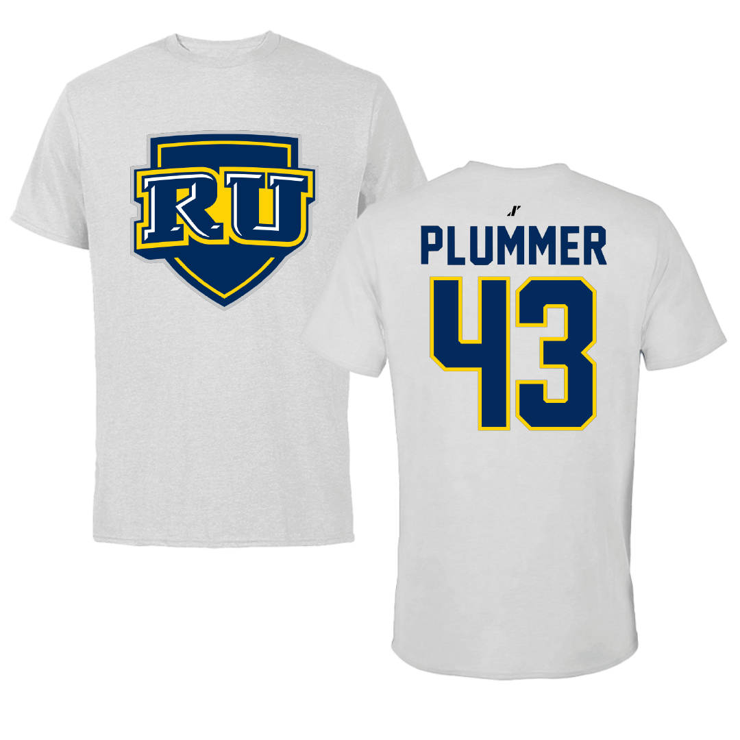 Regis University (Colorado) Baseball Light Gray Performance Tee - #43 Jack Plummer