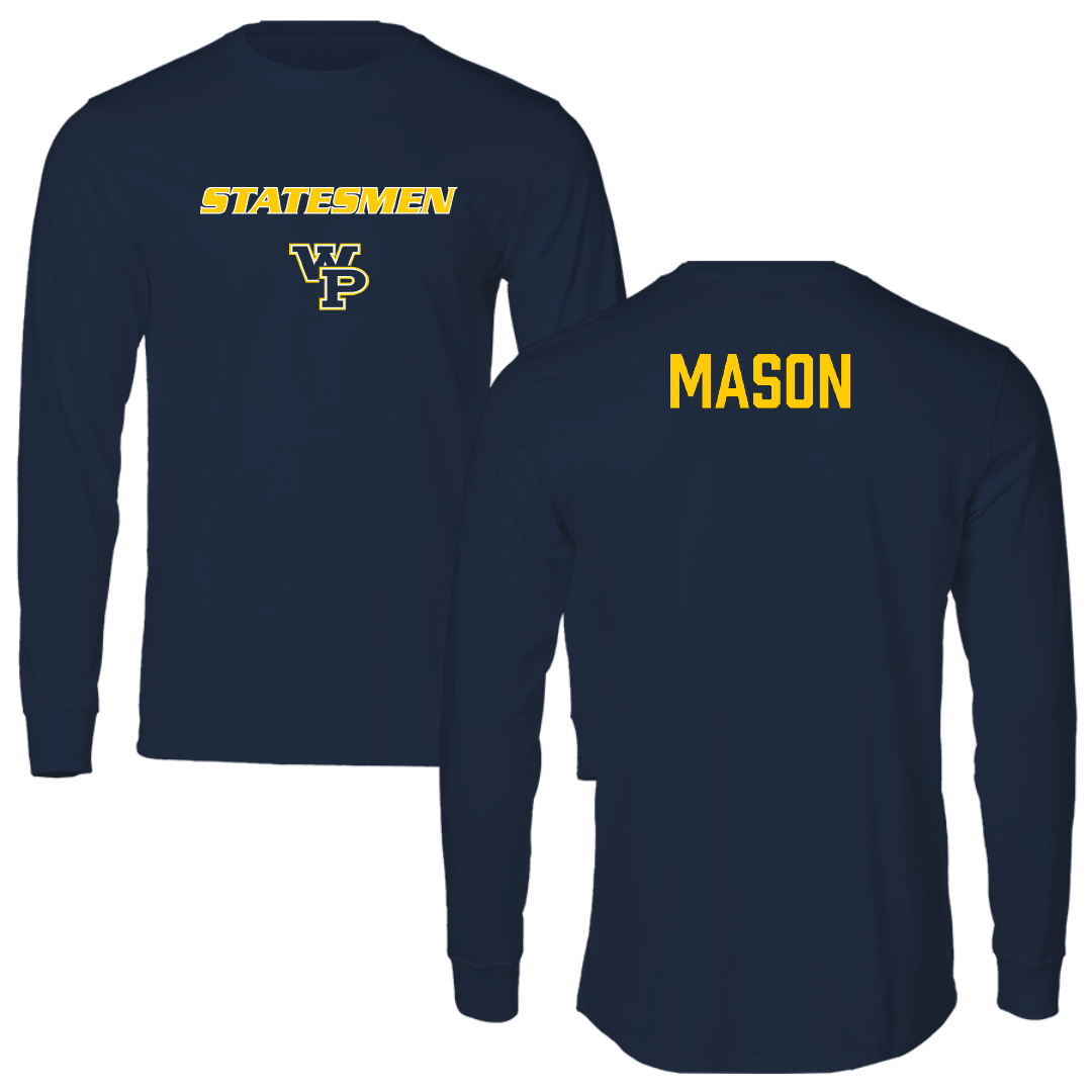 William Penn University Football Navy Performance Long Sleeve - Michael Mason