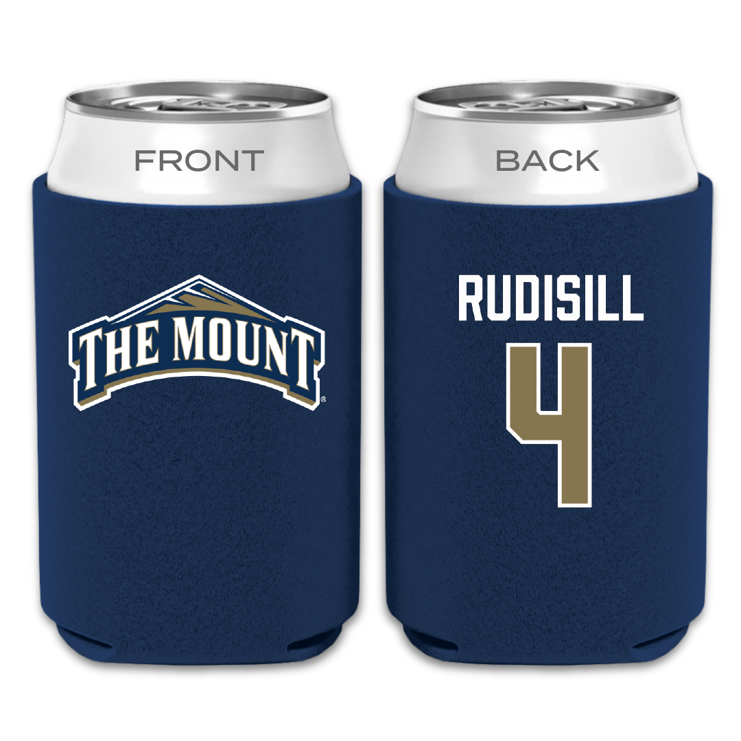 Mount St. Mary's University Baseball Navy Can Cooler - #4 Bryce Rudisill