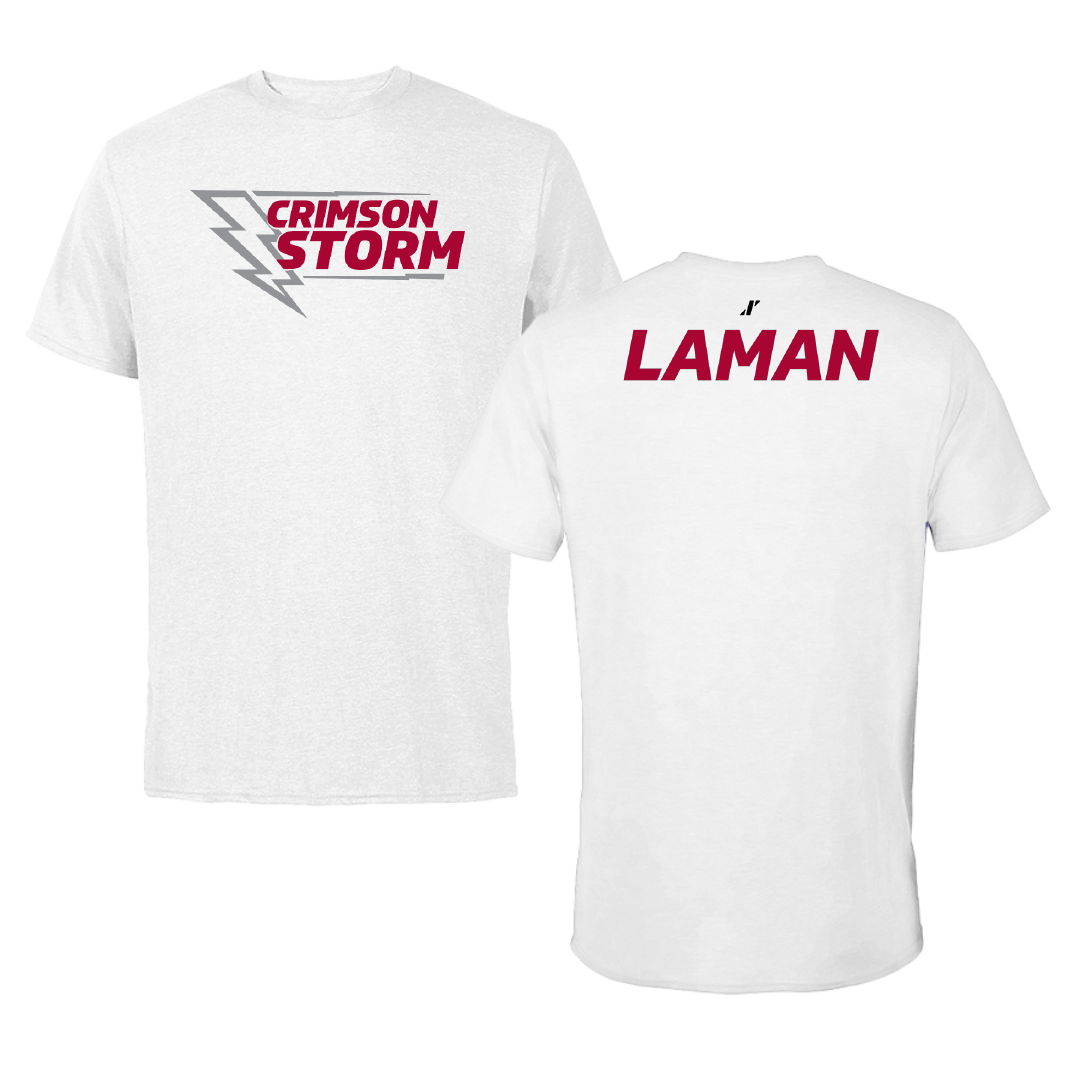 Southern Nazarene University Cheer White Performance Tee - Rylee Laman
