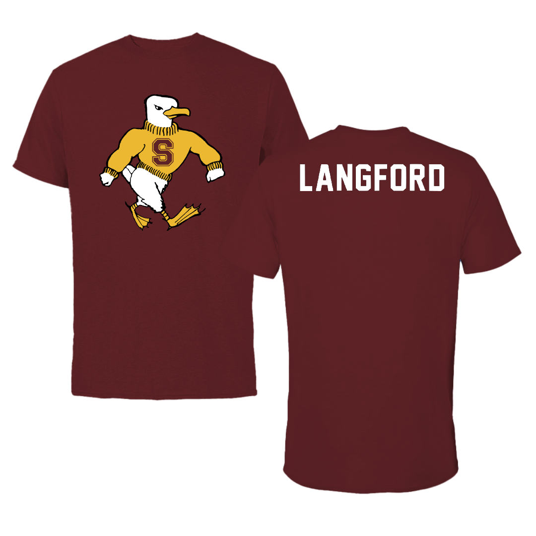 Salisbury University Golf Maroon Sea Gull Performance Tee - Alex Langford