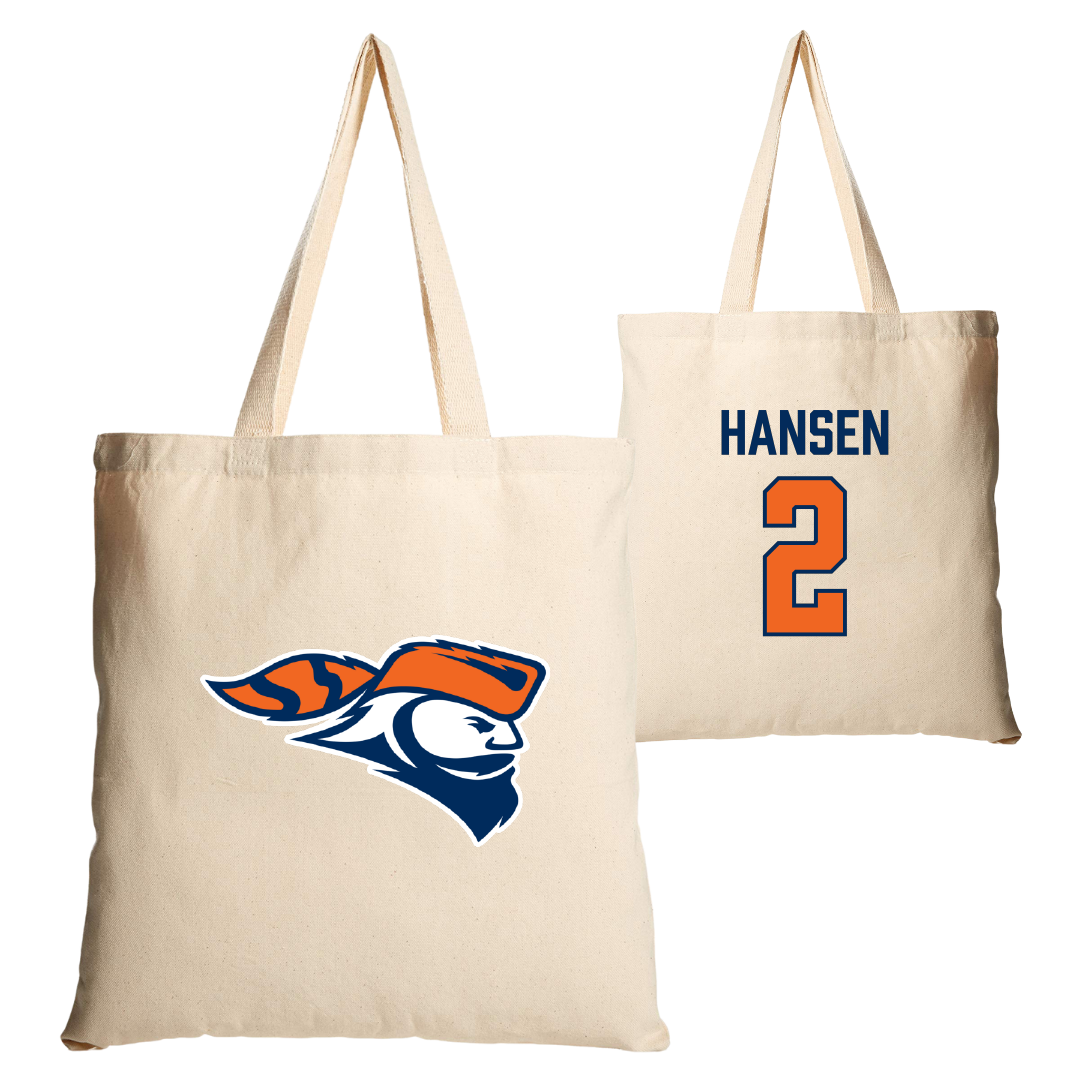 Carroll University Soccer Tan Canvas Tote Bag - #2 Leah Hansen