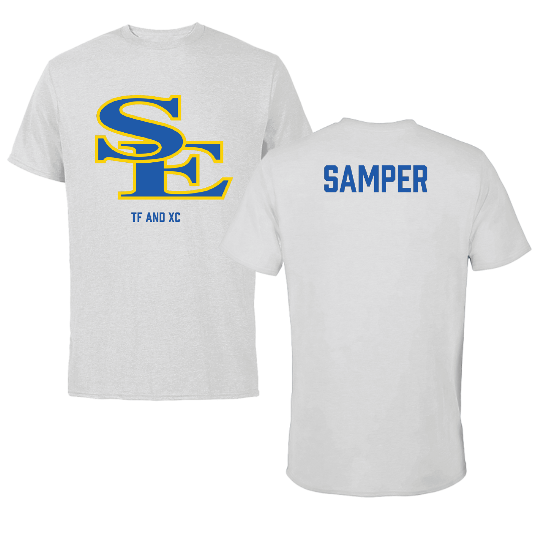Southeastern Oklahoma State University TF and XC Light Gray Tee - Mireyda Samper