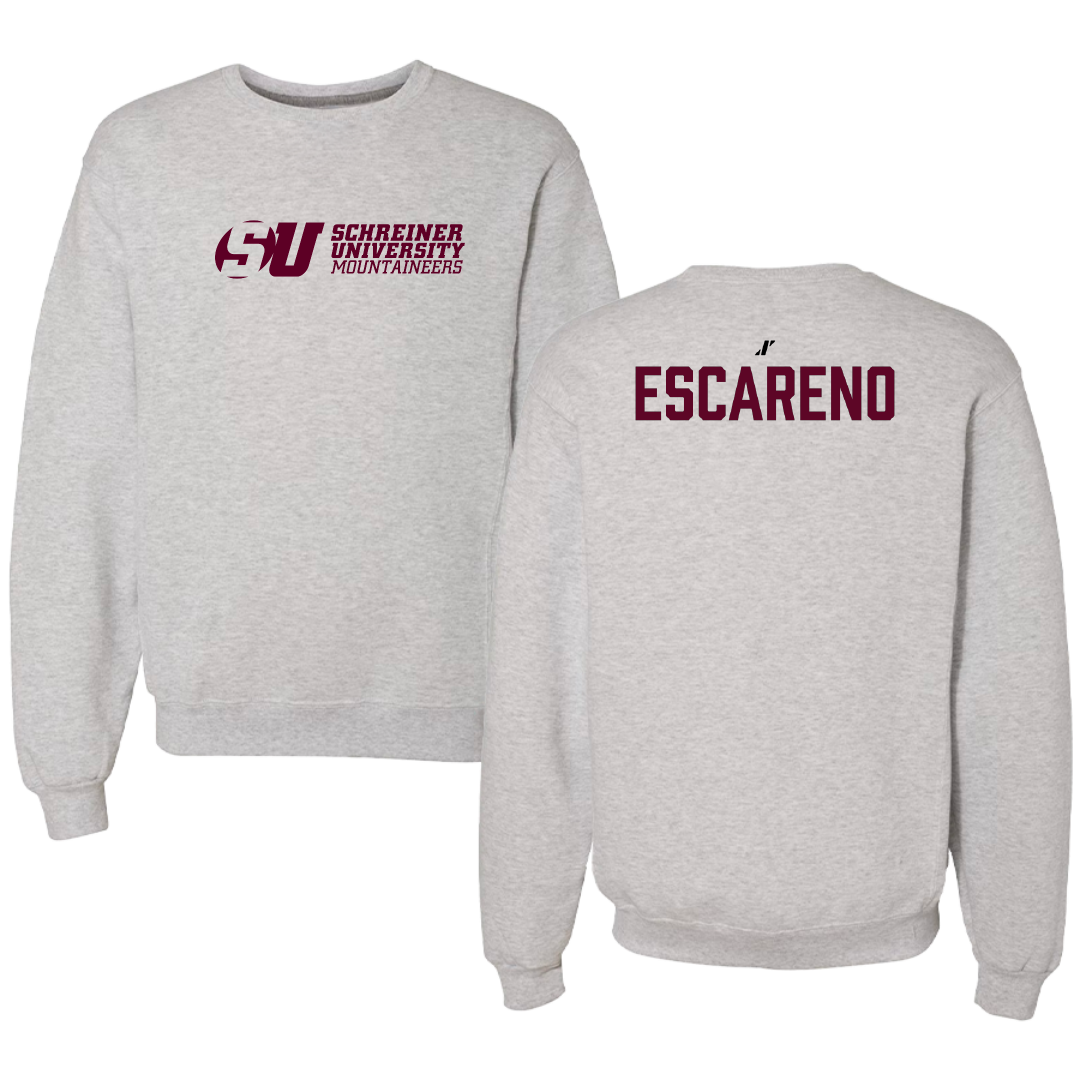 Schreiner University Wrestling (W) Light Gray Crewneck - Alyssa Escareno