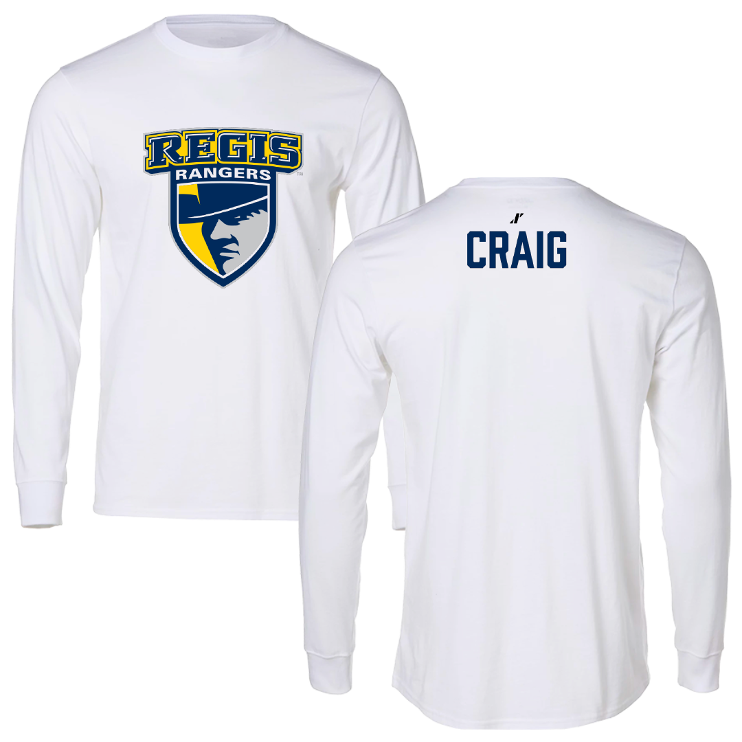 Regis University (Colorado) TF and XC White Performance Long Sleeve - Lyon Craig