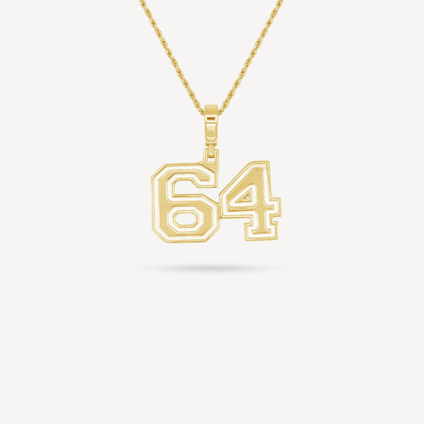 Gold Presidents Pendant and Chain - #64 Leighton Jones