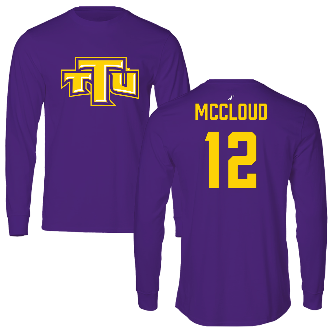 Tennessee Technological University Soccer (W) Purple Long Sleeve - #12 Cheyenne McCloud