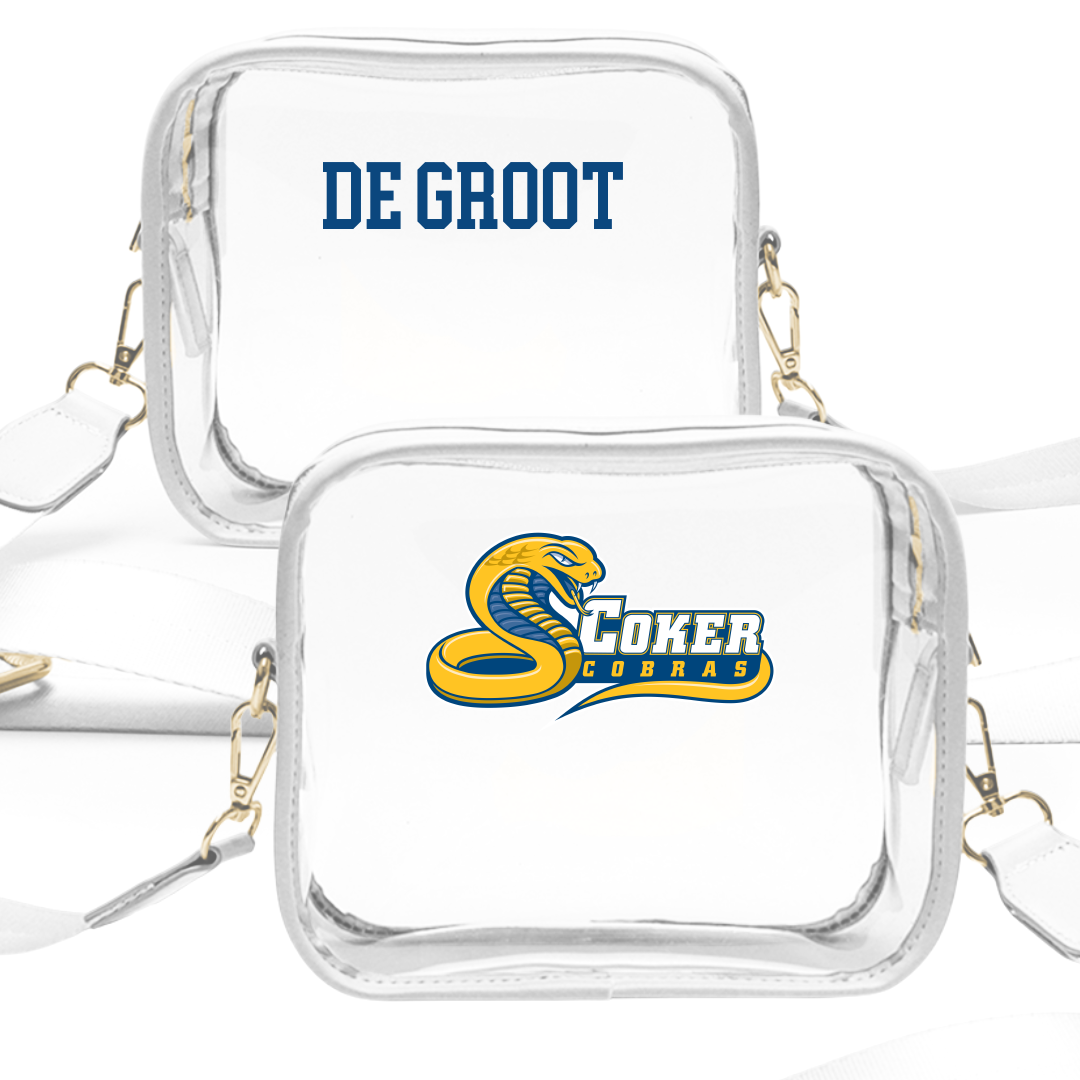 Coker University Tennis (M) White Clear Stadium Bag - Noah De Groot