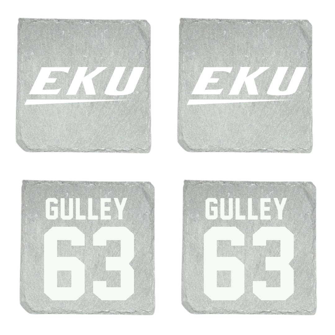Eastern Kentucky University Football Stone Coaster (4 Pack)  - #63 Hunter Gulley