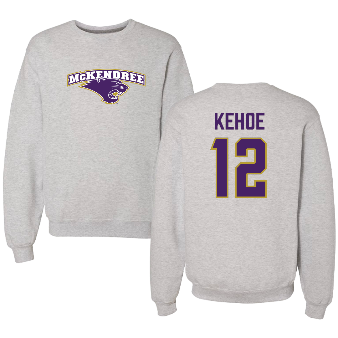 McKendree University Water Polo (M) Light Gray Crewneck - #12 Kevin Kehoe
