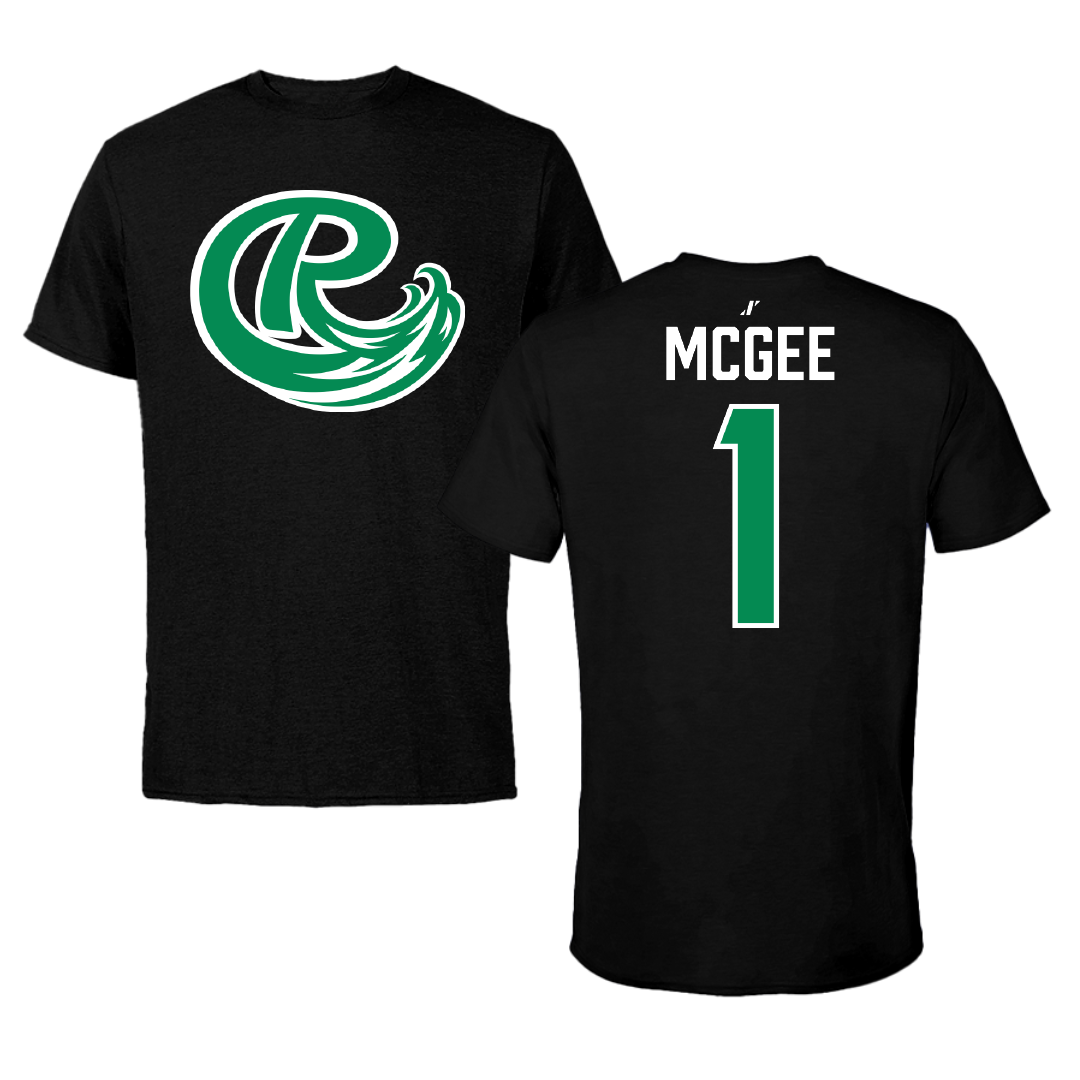 Roosevelt University Football Black Performance Tee - #1 Jaden McGee