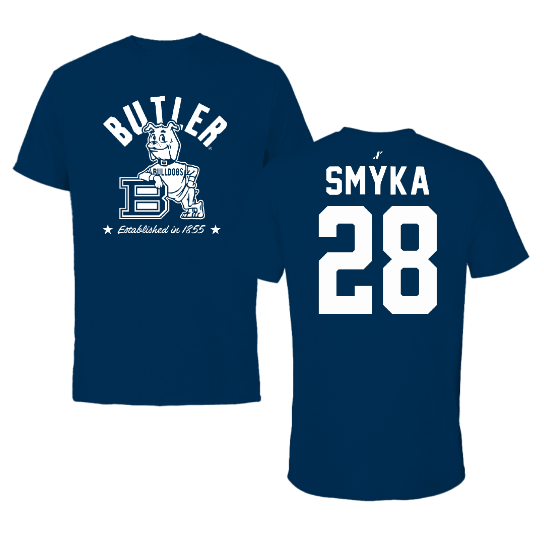 Butler University Lacrosse Navy General Performance Tee - #28 Katie Smyka