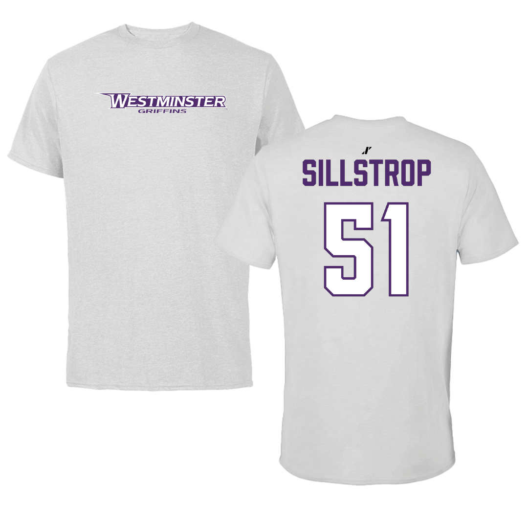 Westminster University (Utah) Lacrosse Light Gray Performance Tee - #51 Luke Sillstrop