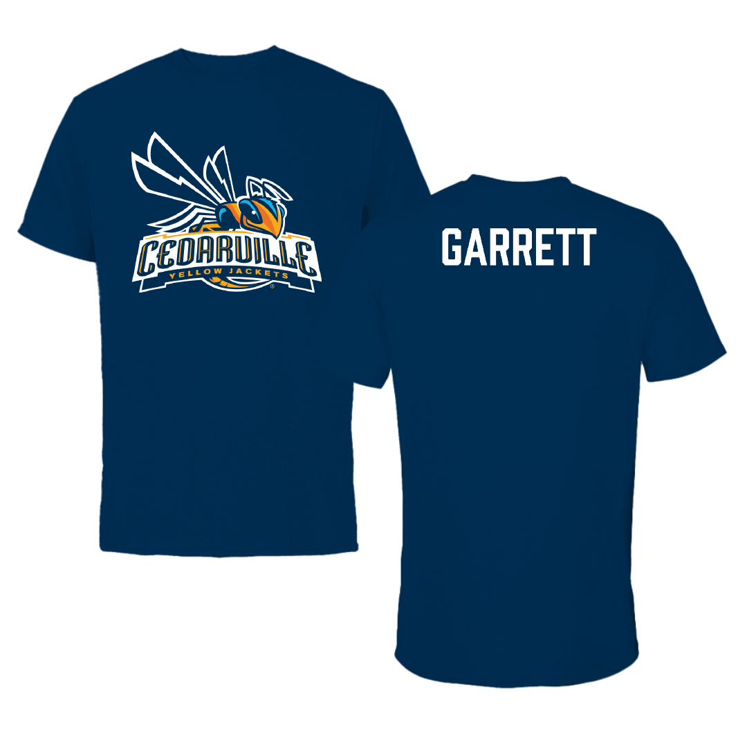 Cedarville University Cheer Navy Performance Tee - Anna Garrett