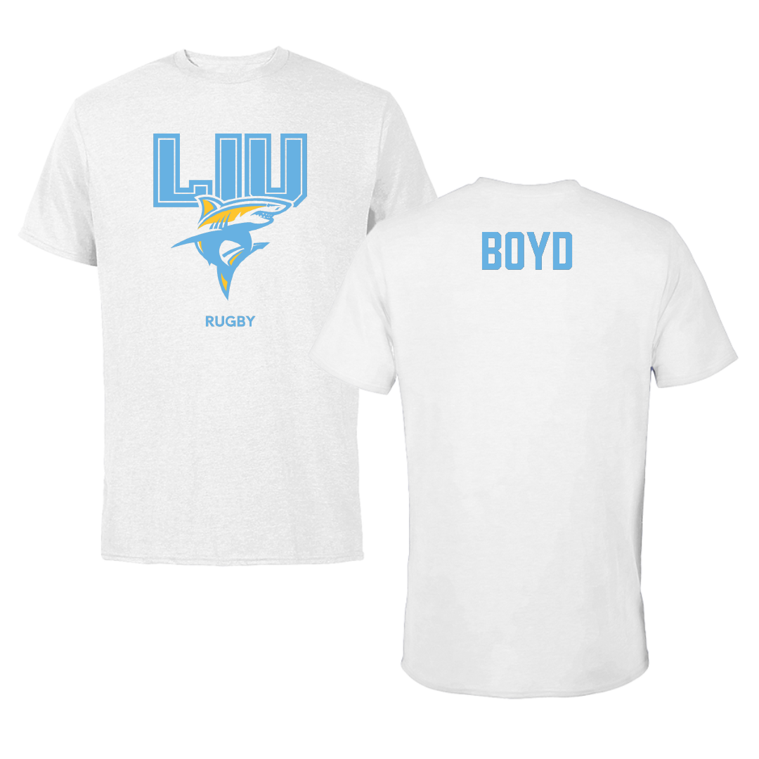 Long Island University Rugby (W) White Performance Tee - Maní Boyd