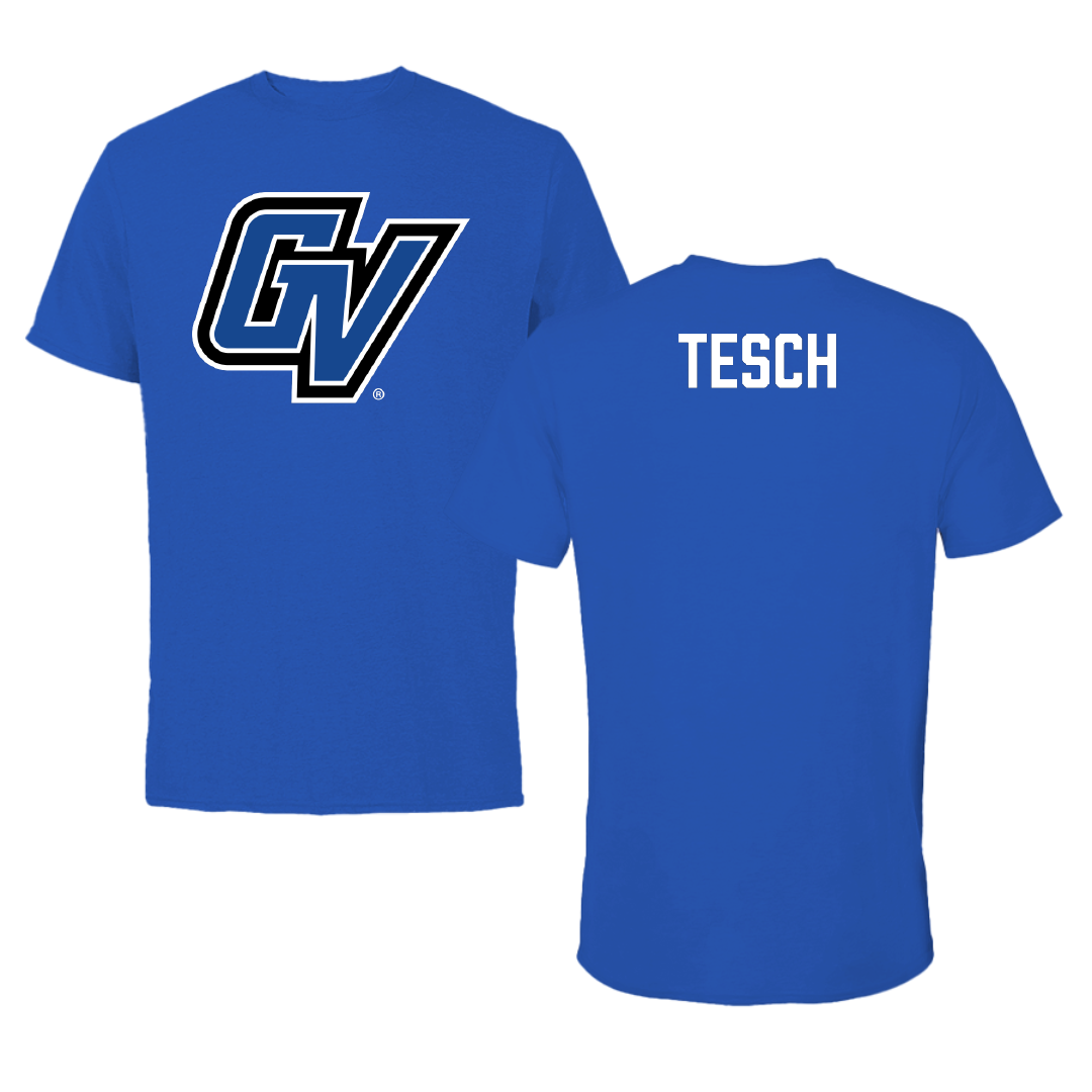 Grand Valley State University TF and XC Blue Performance Tee - Sebastian Tesch