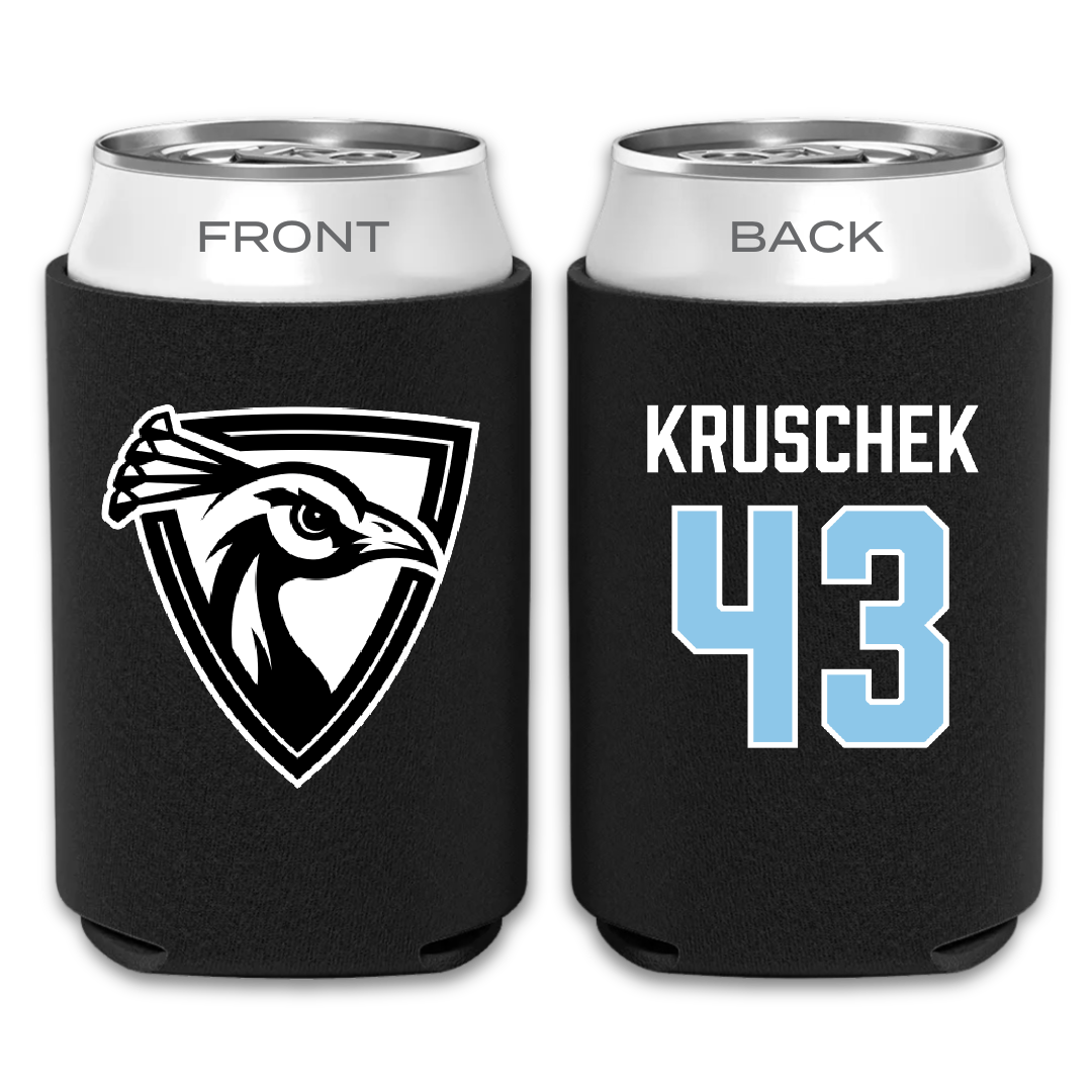 Upper Iowa University Baseball Black Can Cooler - #43 Kaden Kruschek