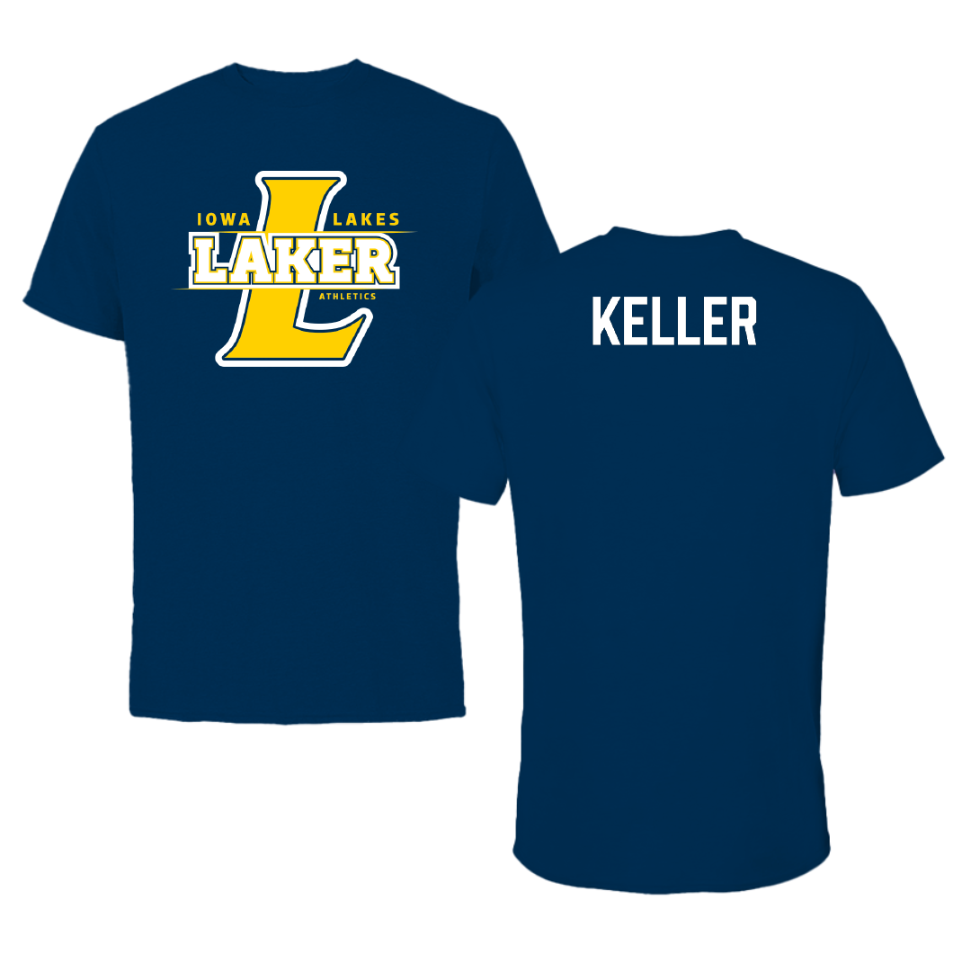 Iowa Lakes Community College Baseball Navy Tee - Gavin Keller