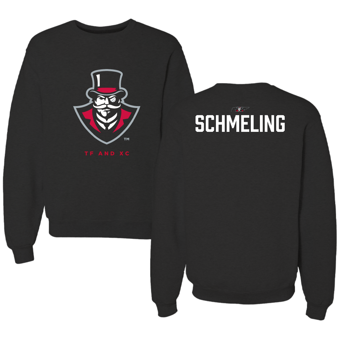 Austin Peay State University TF and XC Black Mascot Crewneck - Nevaeh Schmeling