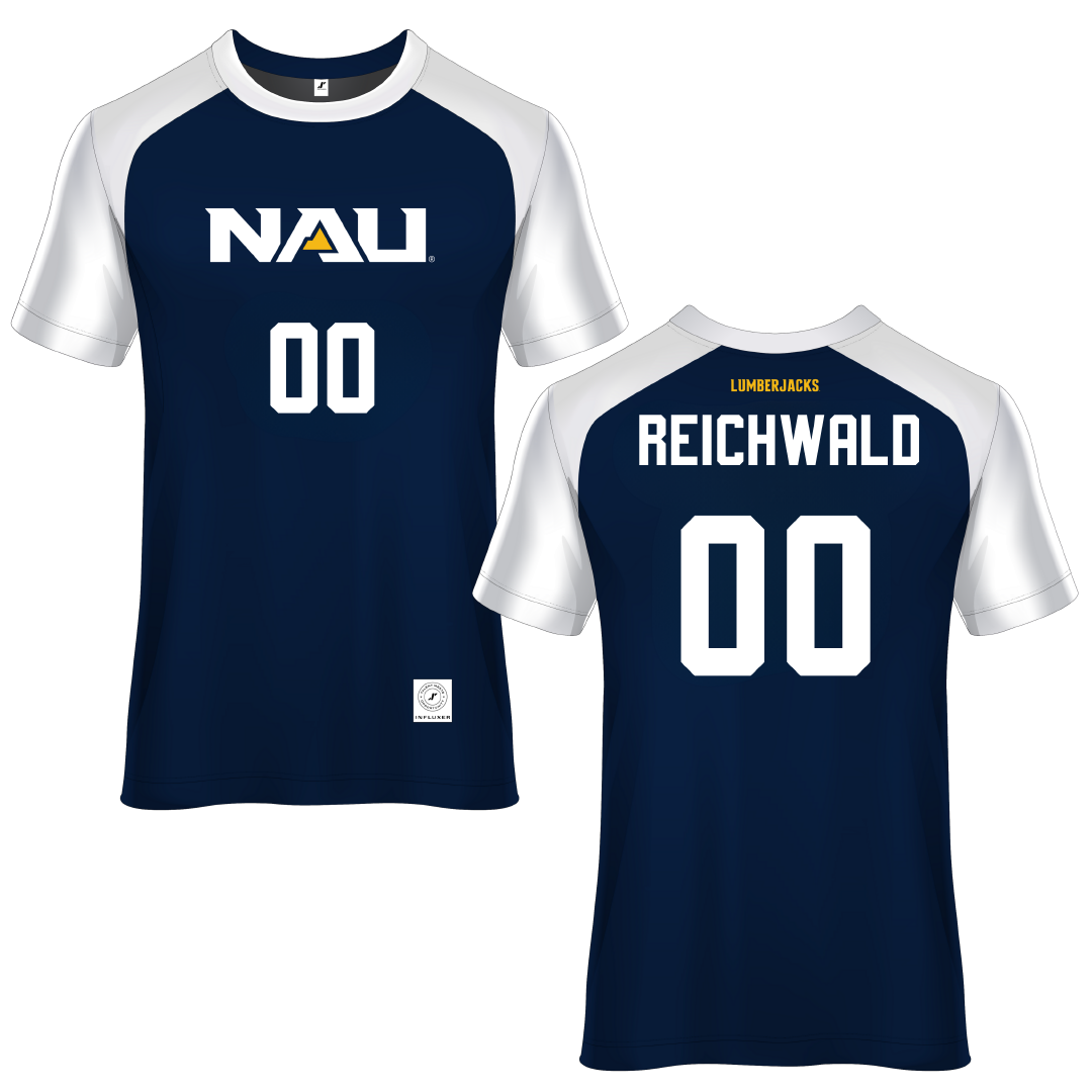 Northern Arizona University Navy Soccer Jersey - #00 Reece Reichwald