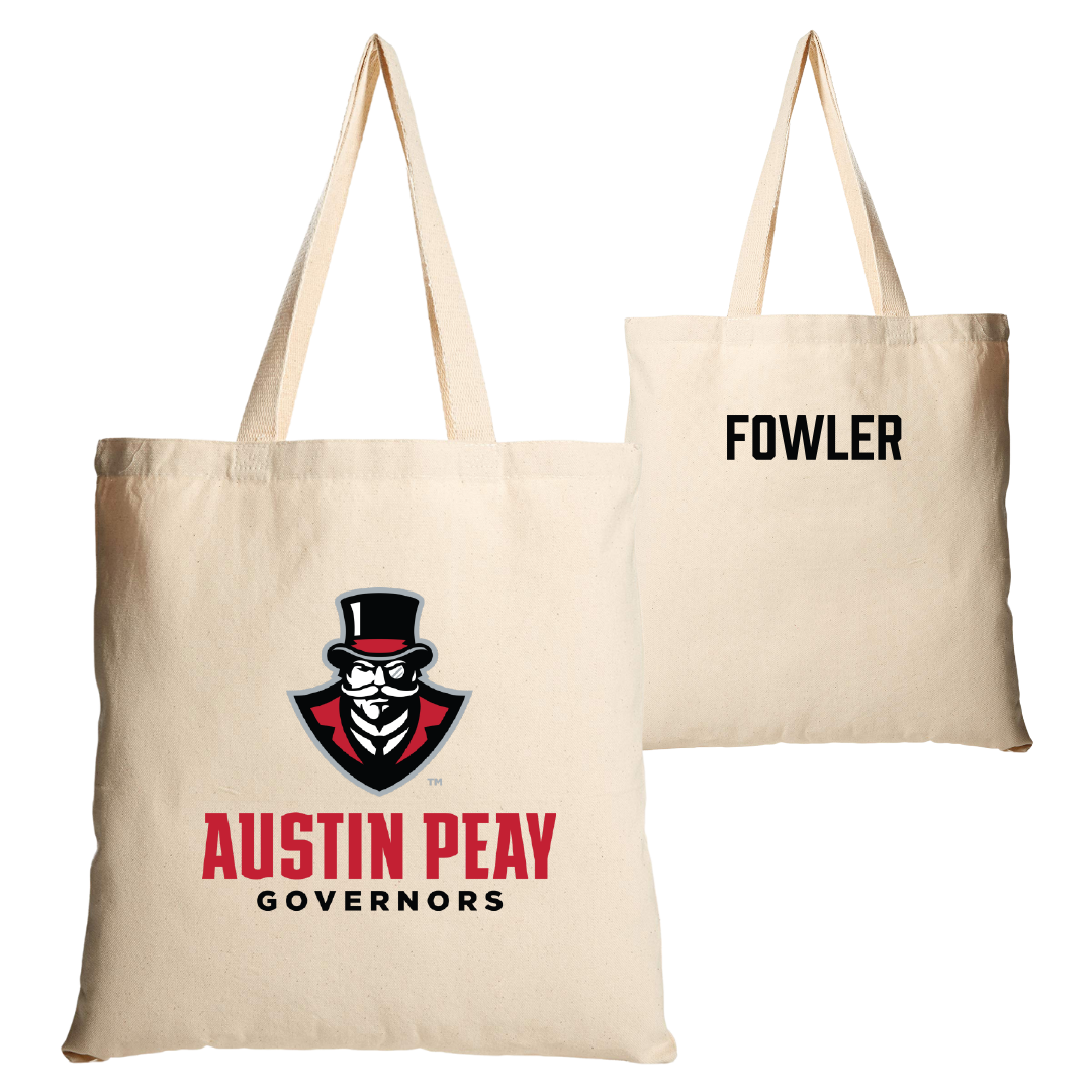 Austin Peay State University TF and XC Tan Canvas Tote Bag - Jackson Fowler