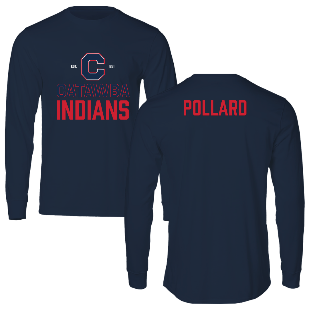 Catawba College TF and XC Navy General Long Sleeve - Morgan Pollard