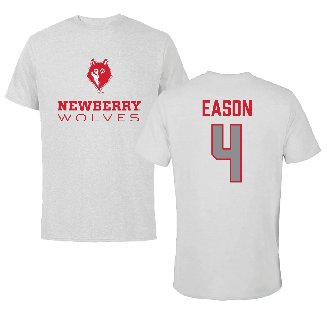 Newberry College Football Light Gray Tee - #4 Jaydon Eason