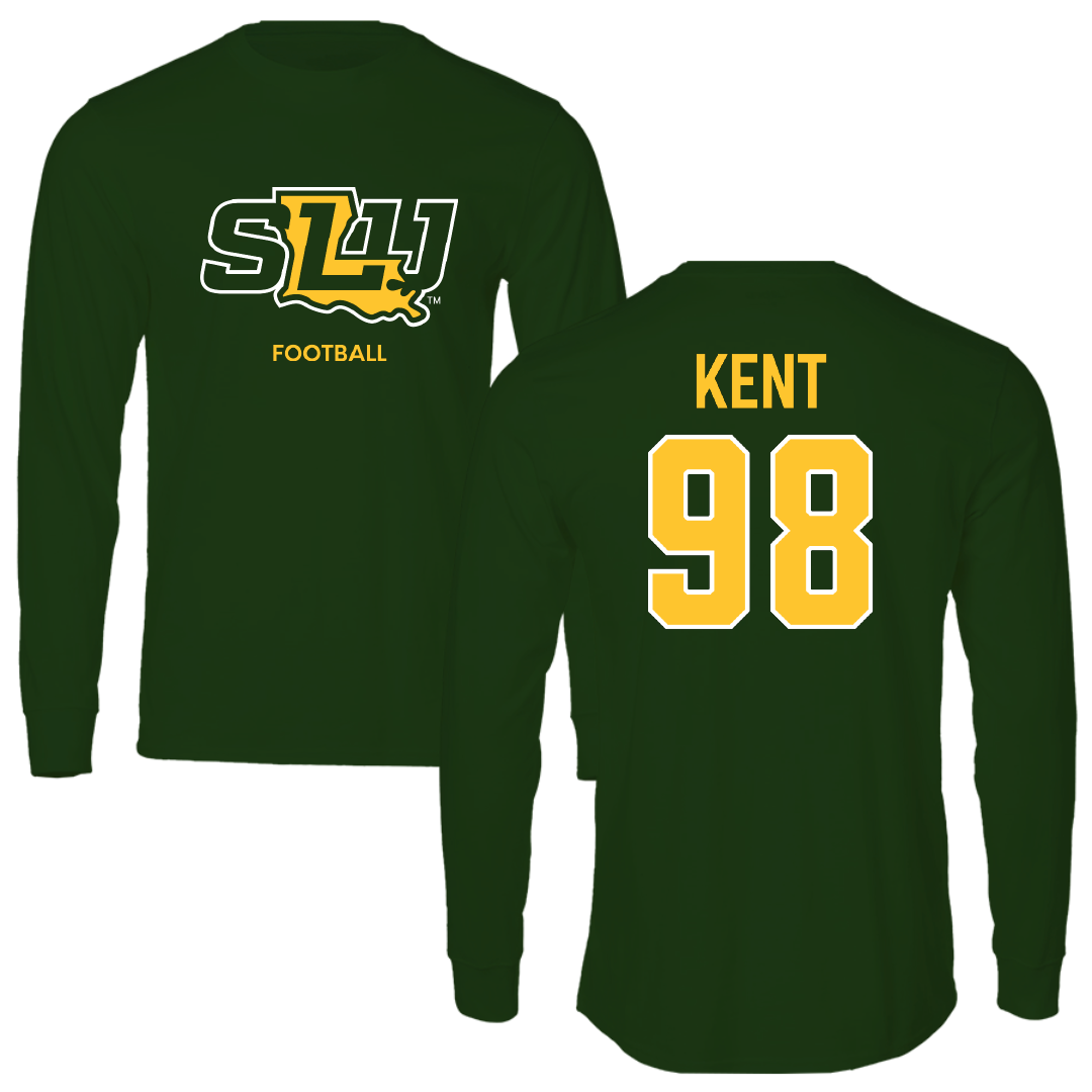 Southeastern Louisiana University Football Forest Green Long Sleeve - #98 Austin Kent