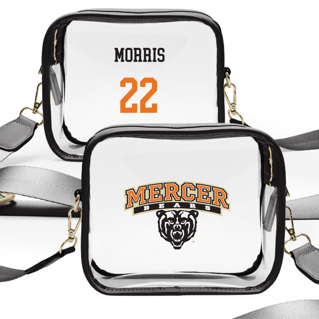 Mercer University Softball Black Clear Stadium Bag - #22 Ella Morris