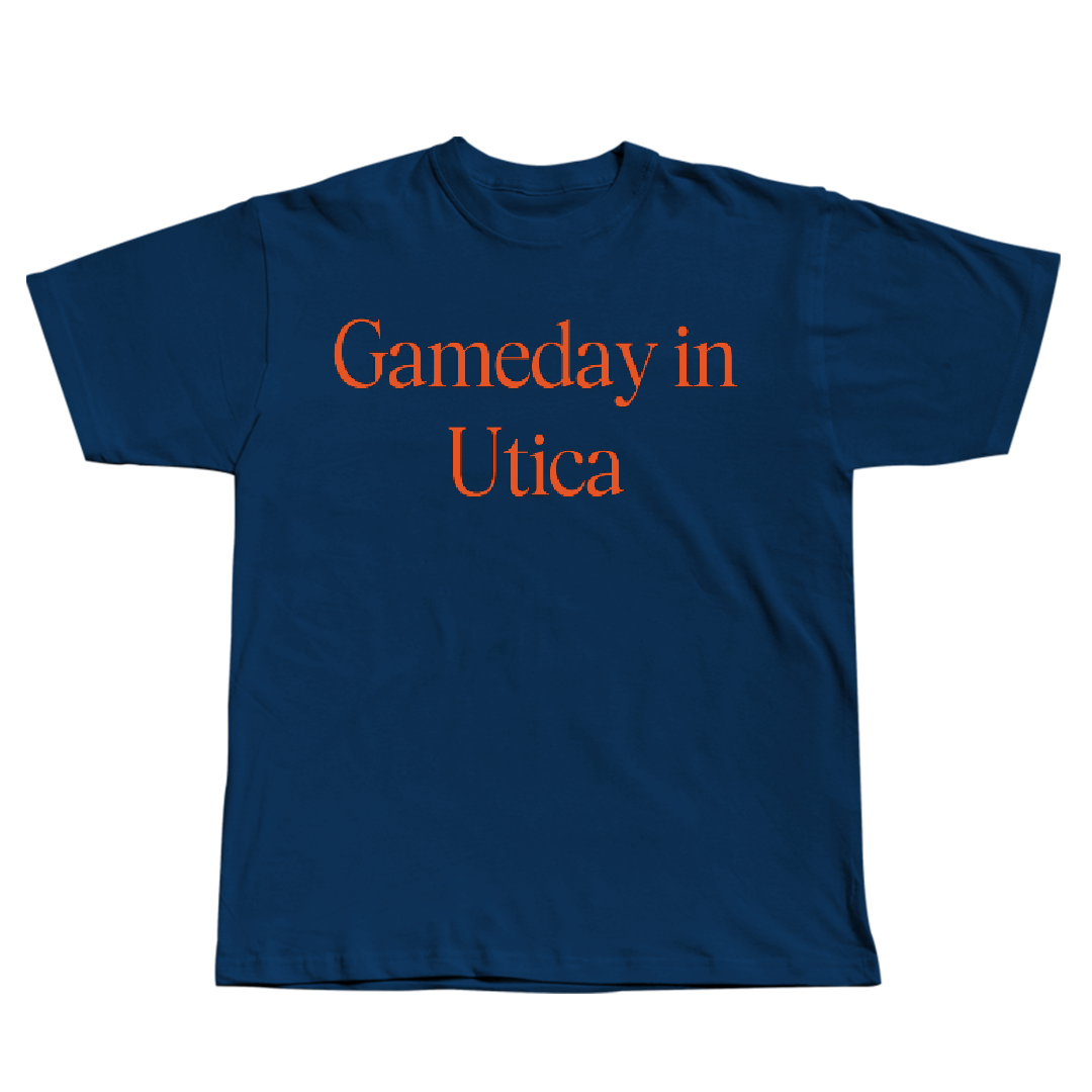 Utica University Soccer (M) Navy Gameday Tee - #00 Cade Tavares