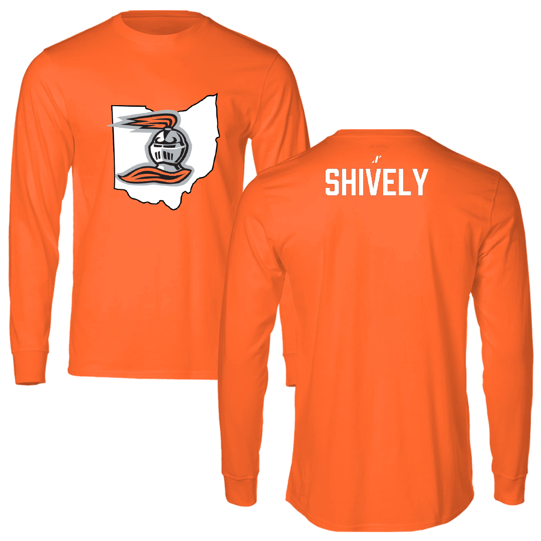 Heidelberg University Wrestling Orange State Performance Long Sleeve - Isaac Shively