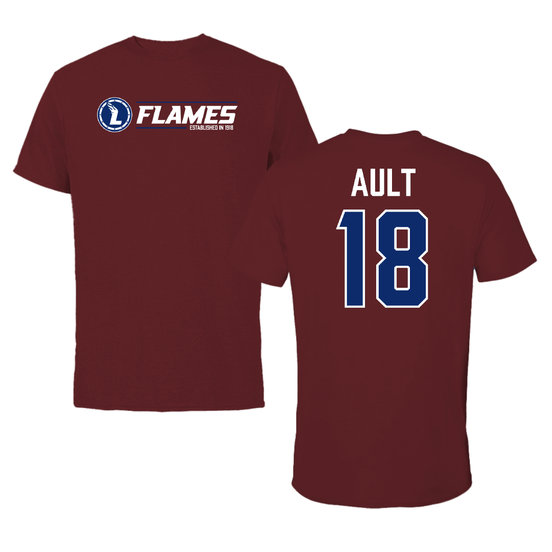 Lee University Softball Maroon General Tee - #18 Kaelin Ault