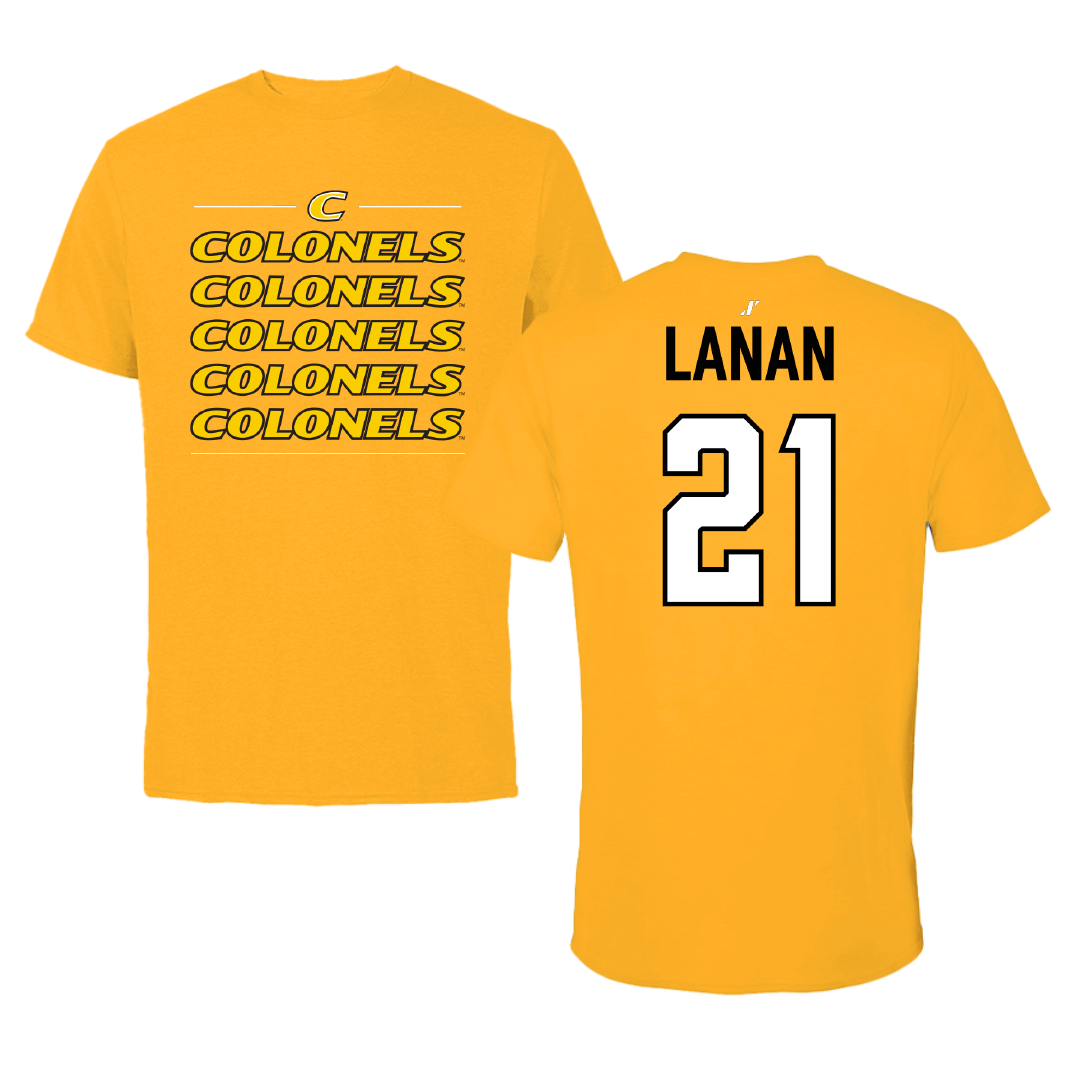 Centre College Volleyball (W) Gold General Tee - #21 Sami Lanan