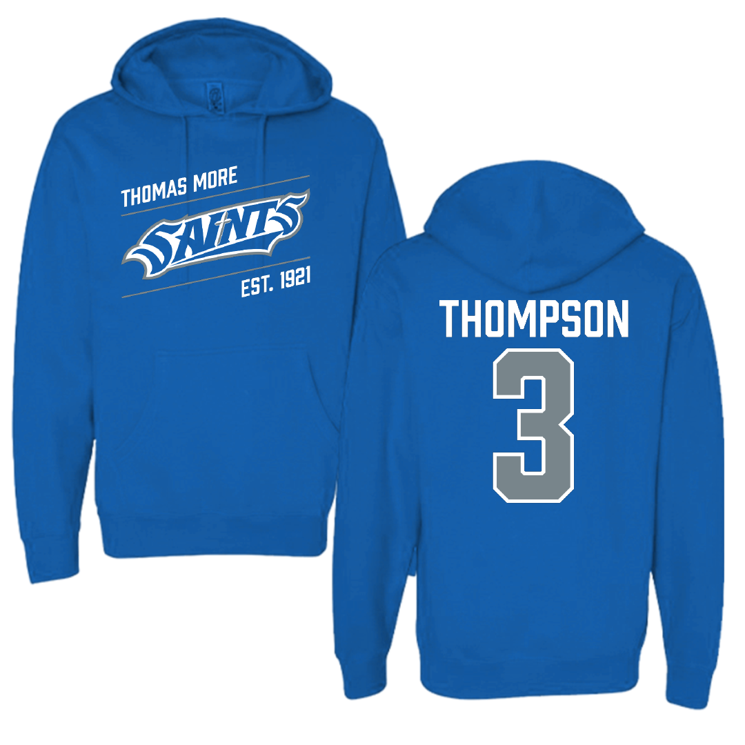 Thomas More University Baseball Blue General Hoodie - #3 Dylan Thompson