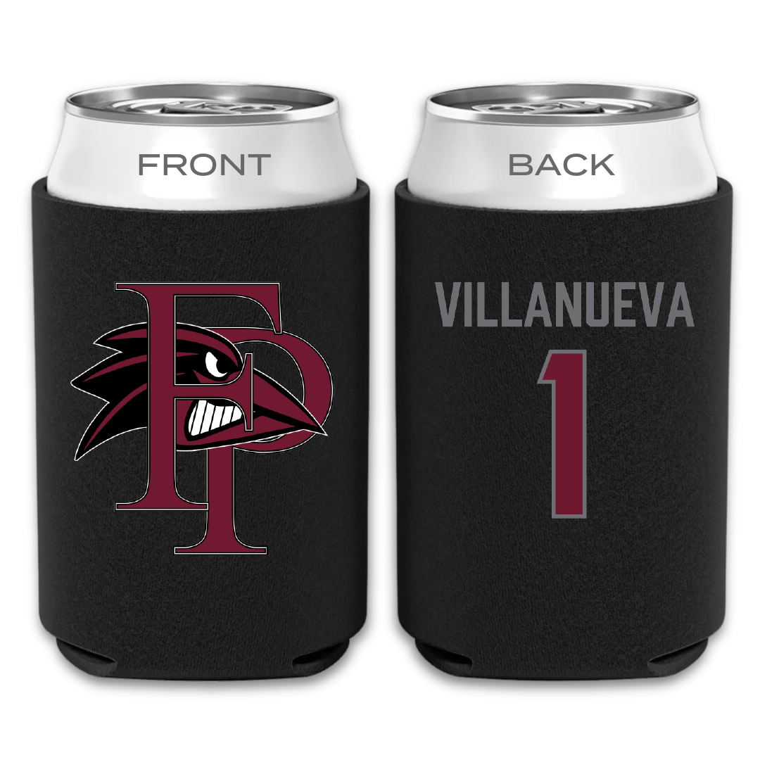 Franklin Pierce University Baseball Black Can Cooler - #1 Jayden Villanueva