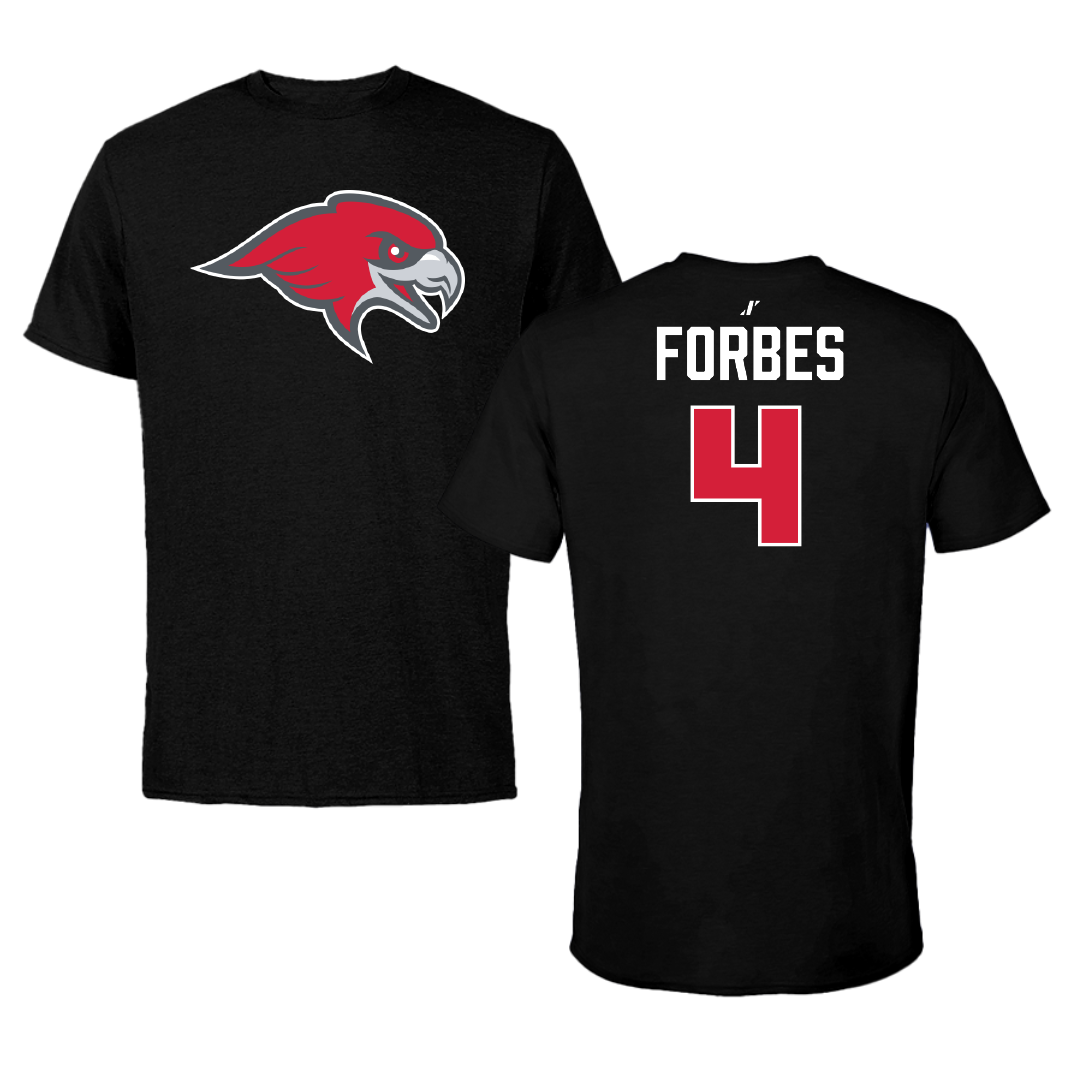 Montclair State University Football Black Performance Tee - #4 Khalil Forbes