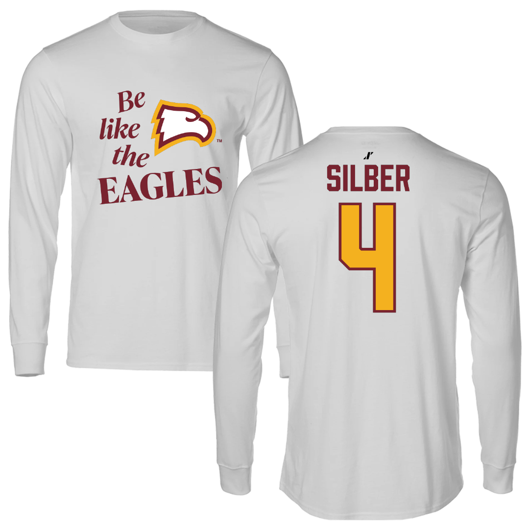 Winthrop University Soccer Light Gray Be Like Us Performance Long Sleeve - #4 Mia Silber