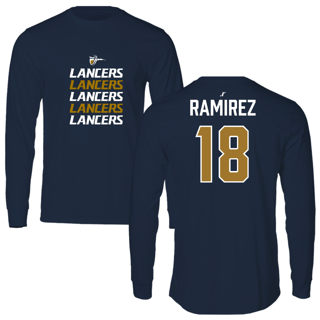 California Baptist University Water Polo (W) Navy General Long Sleeve - #18 Emily Ramirez