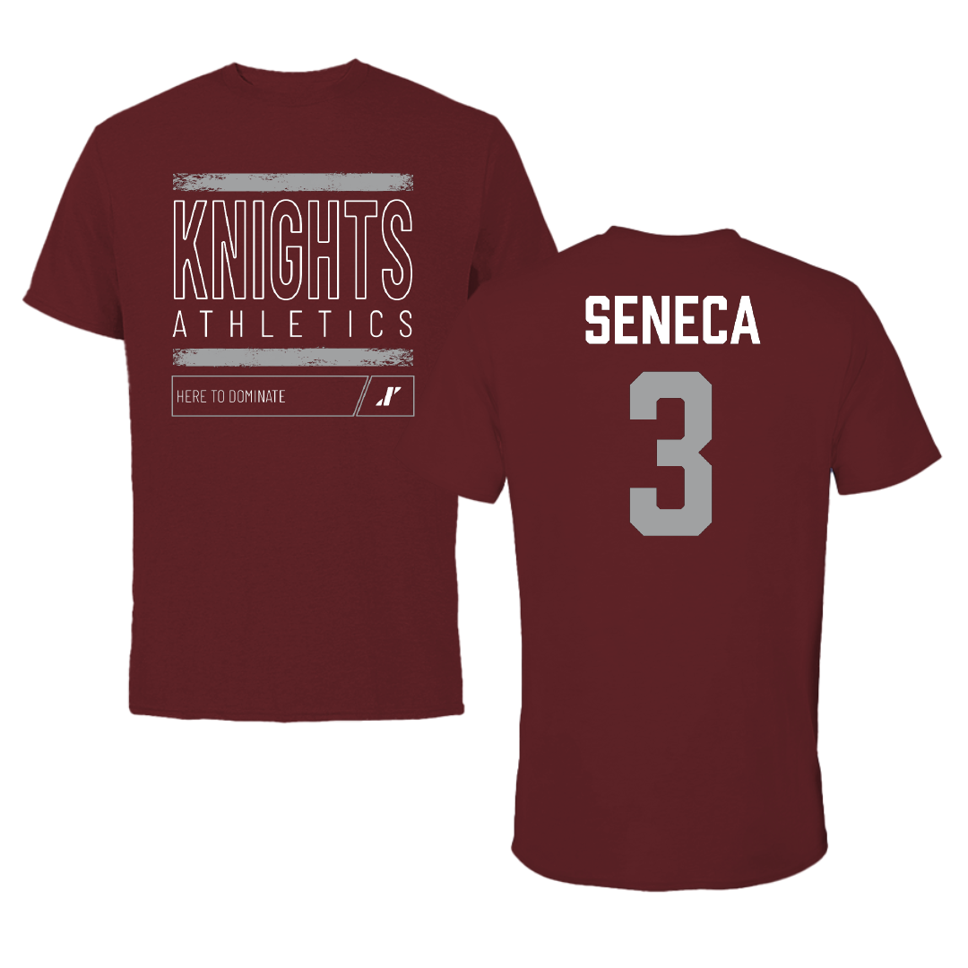 Southern Virginia University Basketball (W) Maroon Dominate Performance Tee - #3 Lyla Seneca