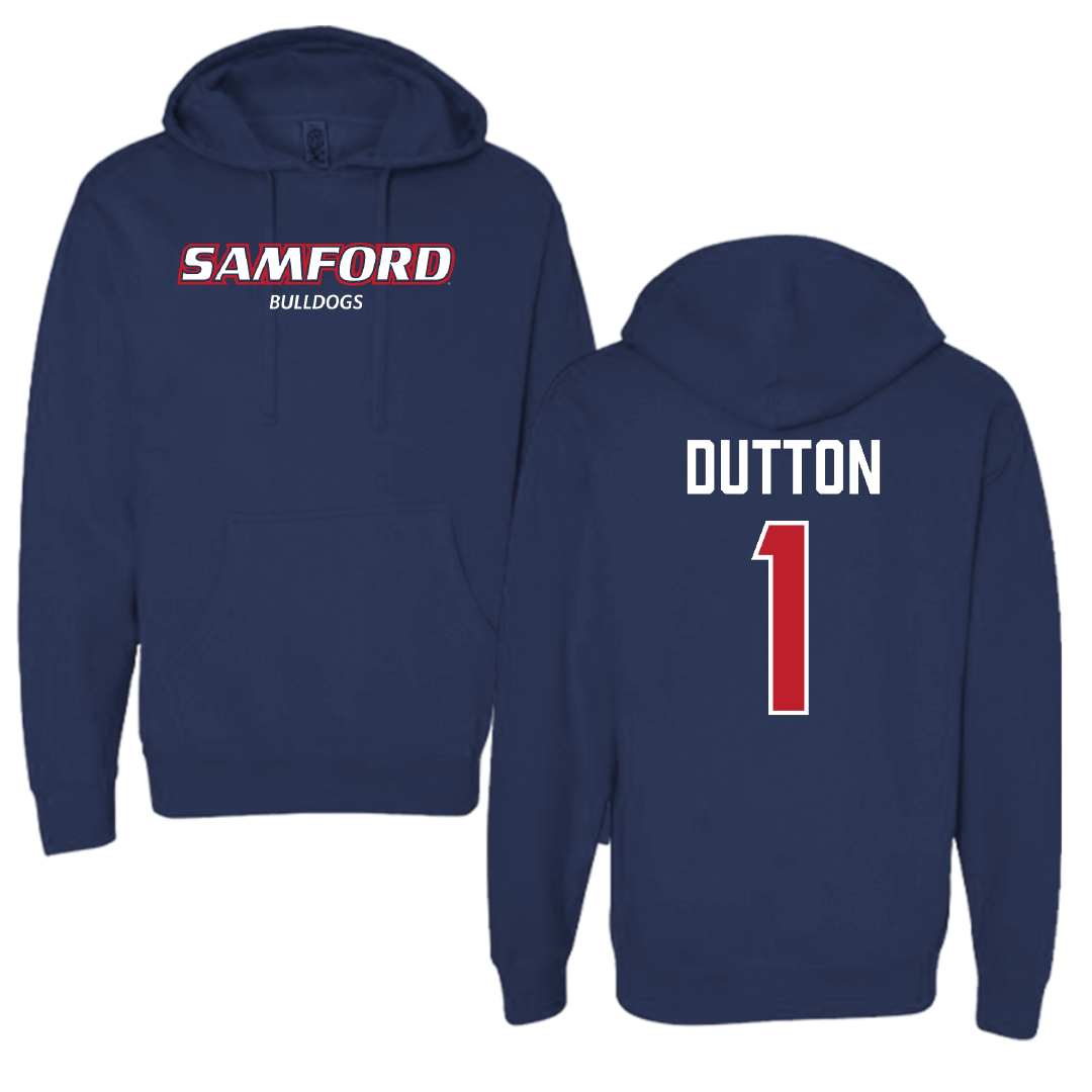 Samford University Baseball Navy Hoodie - #1 Pierce Dutton