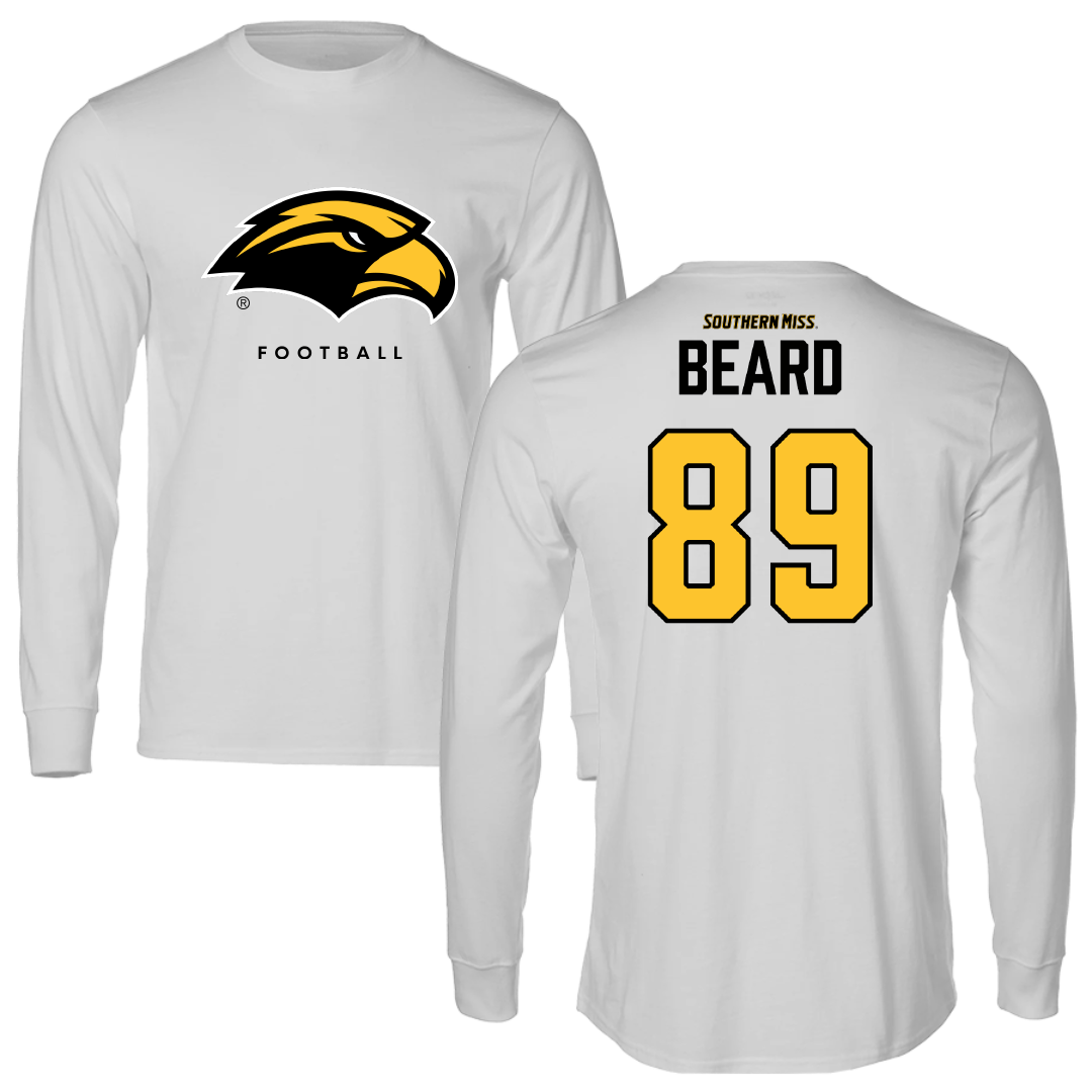 The University of Southern Mississippi Football Light Gray Long Sleeve - #89 Luke Beard