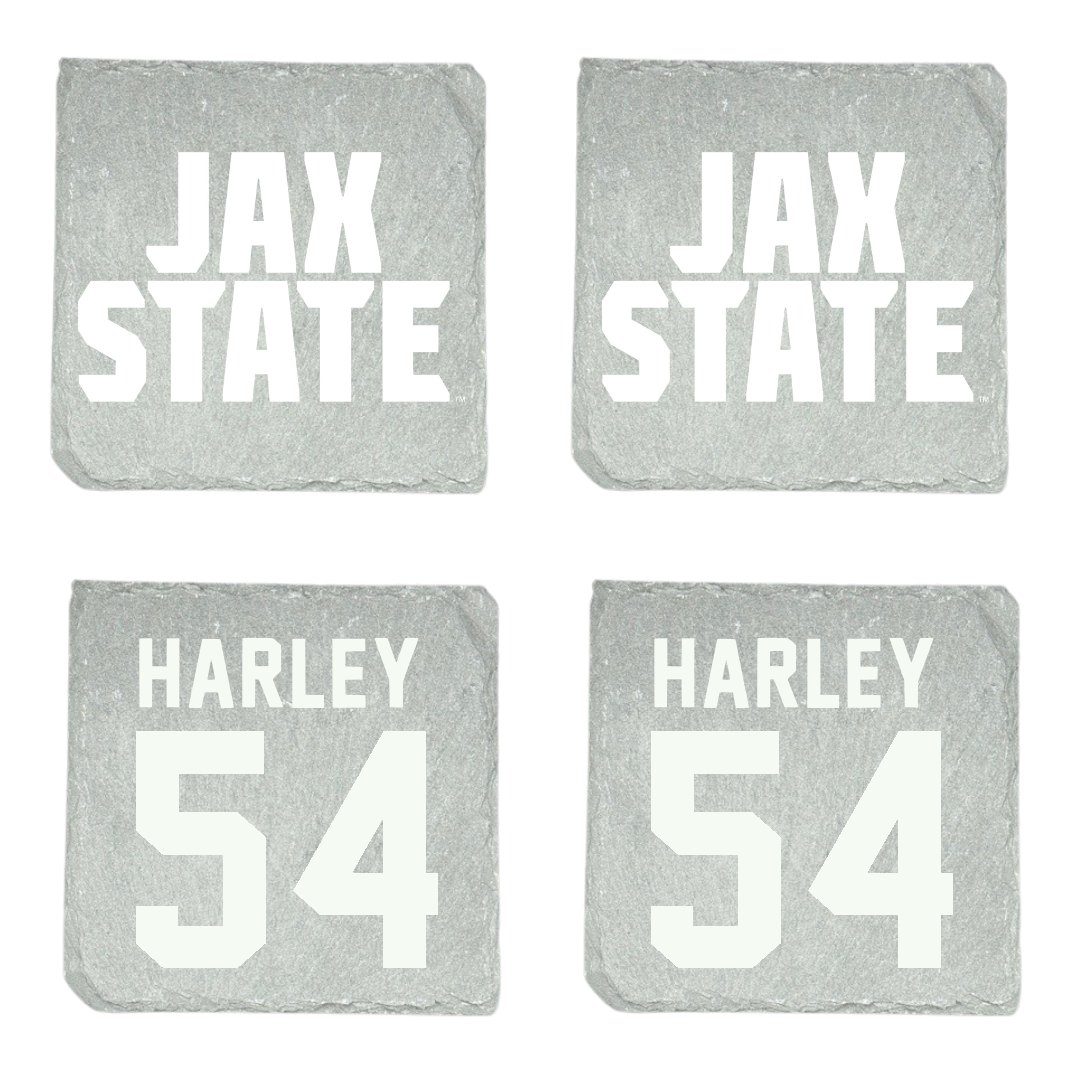 Jacksonville State University Football Stone Coaster (4 Pack)  - #54 Daveion Harley