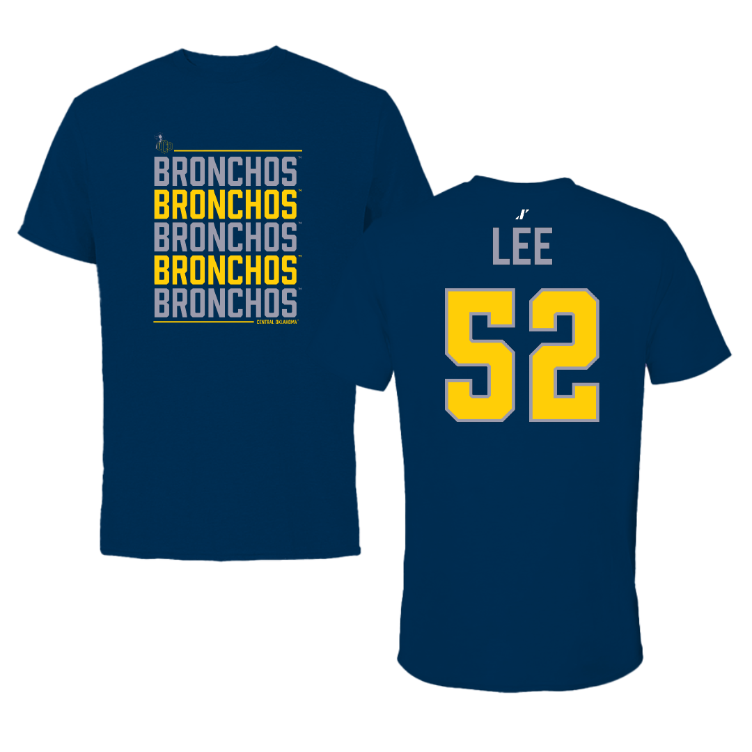 University of Central Oklahoma Football Navy General Performance Tee - #52 Montriel Lee