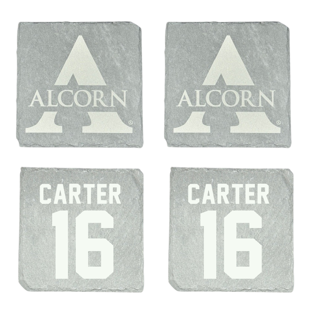 Alcorn State University Volleyball Stone Coaster (4 Pack)  - #16 Courtney Carter