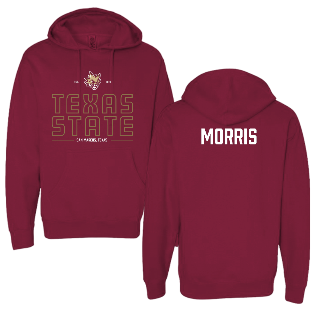 Texas State University Cheer Maroon General Hoodie - Jansen Morris