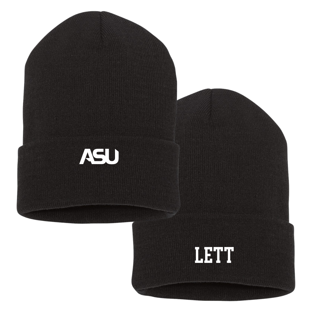 Alabama State University Football Black Beanie - #52 Trej Lett