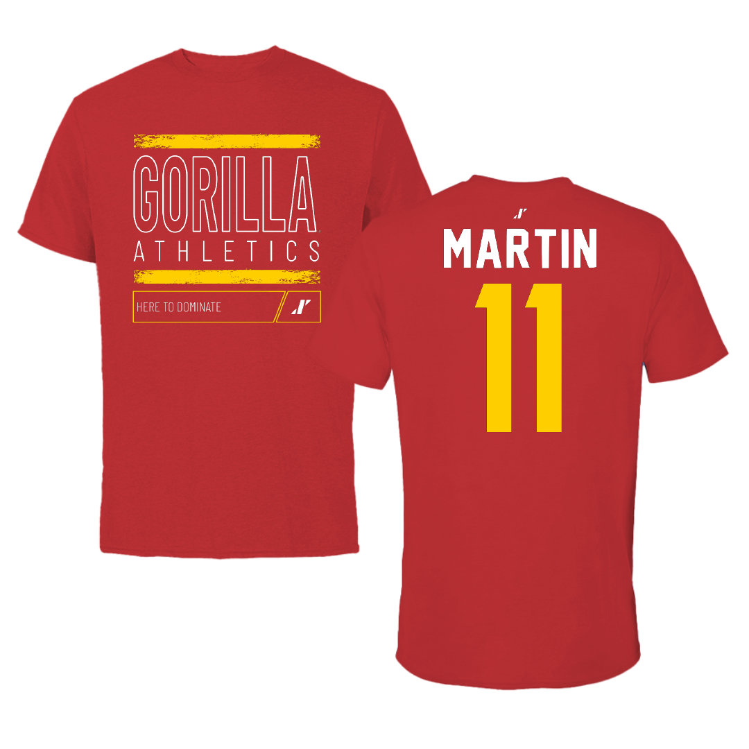 Pittsburg State University Volleyball Red Dominate Performance Tee - #11 Rylee Martin